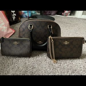 Small Coach bag and 2 wallets